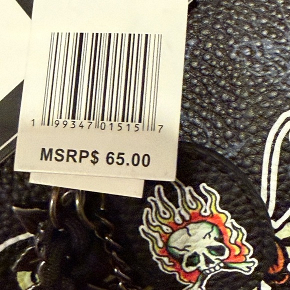 Ed Hardy Black and Multicolor Graphic Bag - Picture 10 of 10